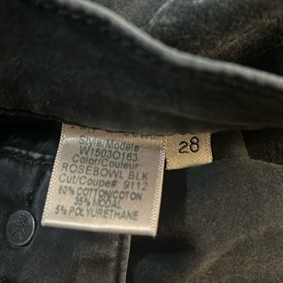 Rag & Bone The Legging Skinny Jeans in Rosebowl Black Size 28, Worn 2x - Picture 12 of 12